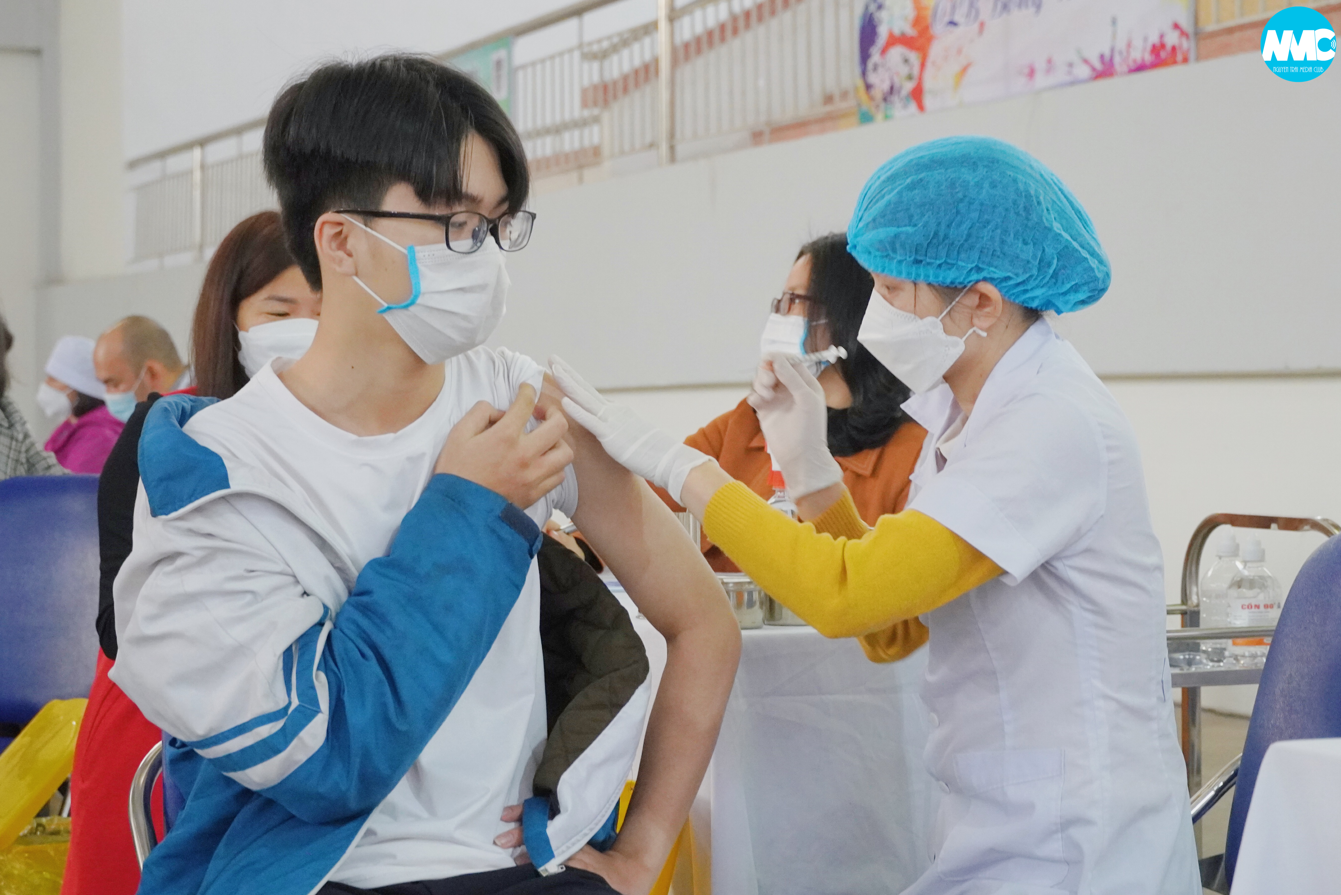 Buổi tiêm Vaccine phòng Covid-19 đợt II tại trường THPT Chuyên Nguyễn Trãi